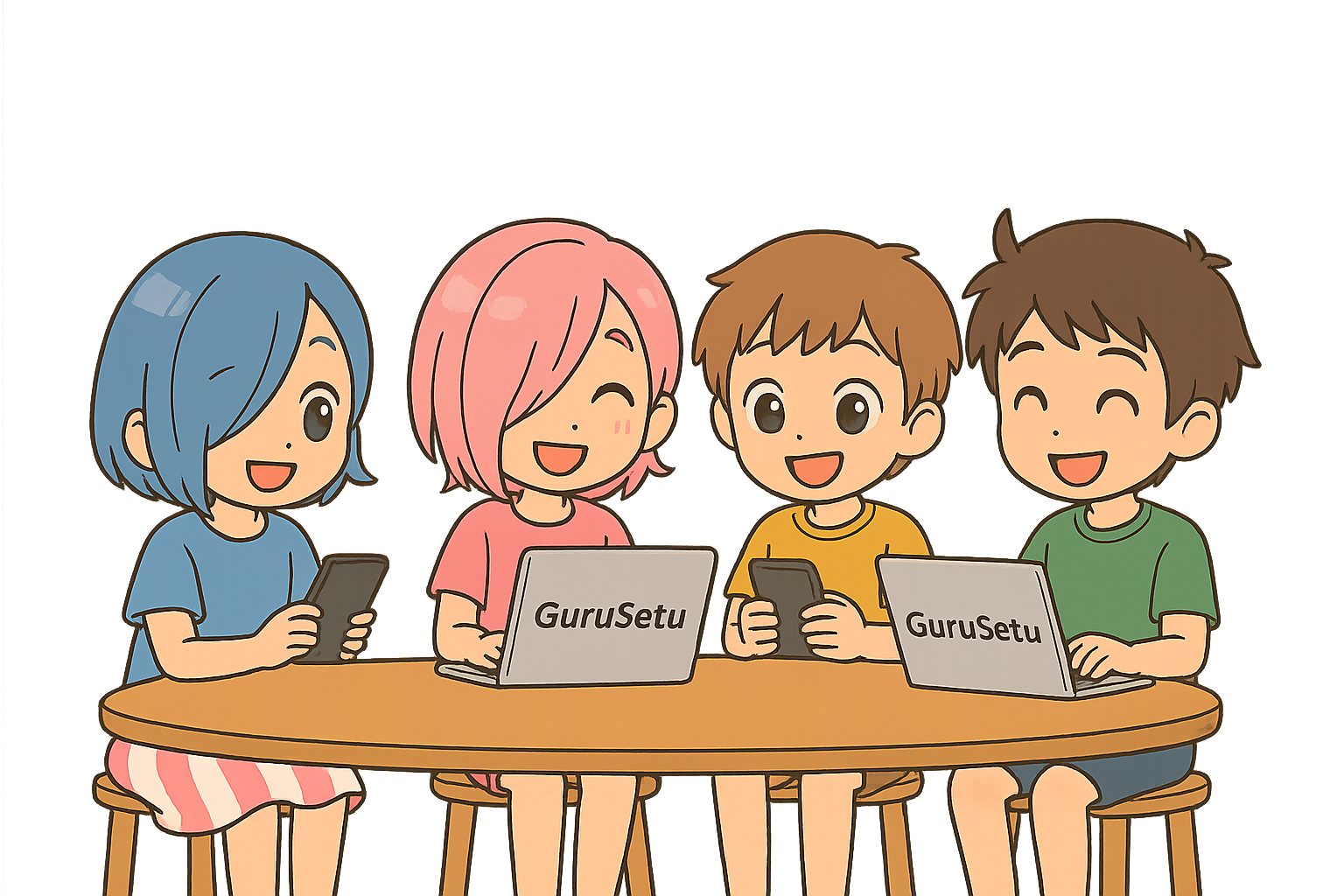 Children using GuruSetu